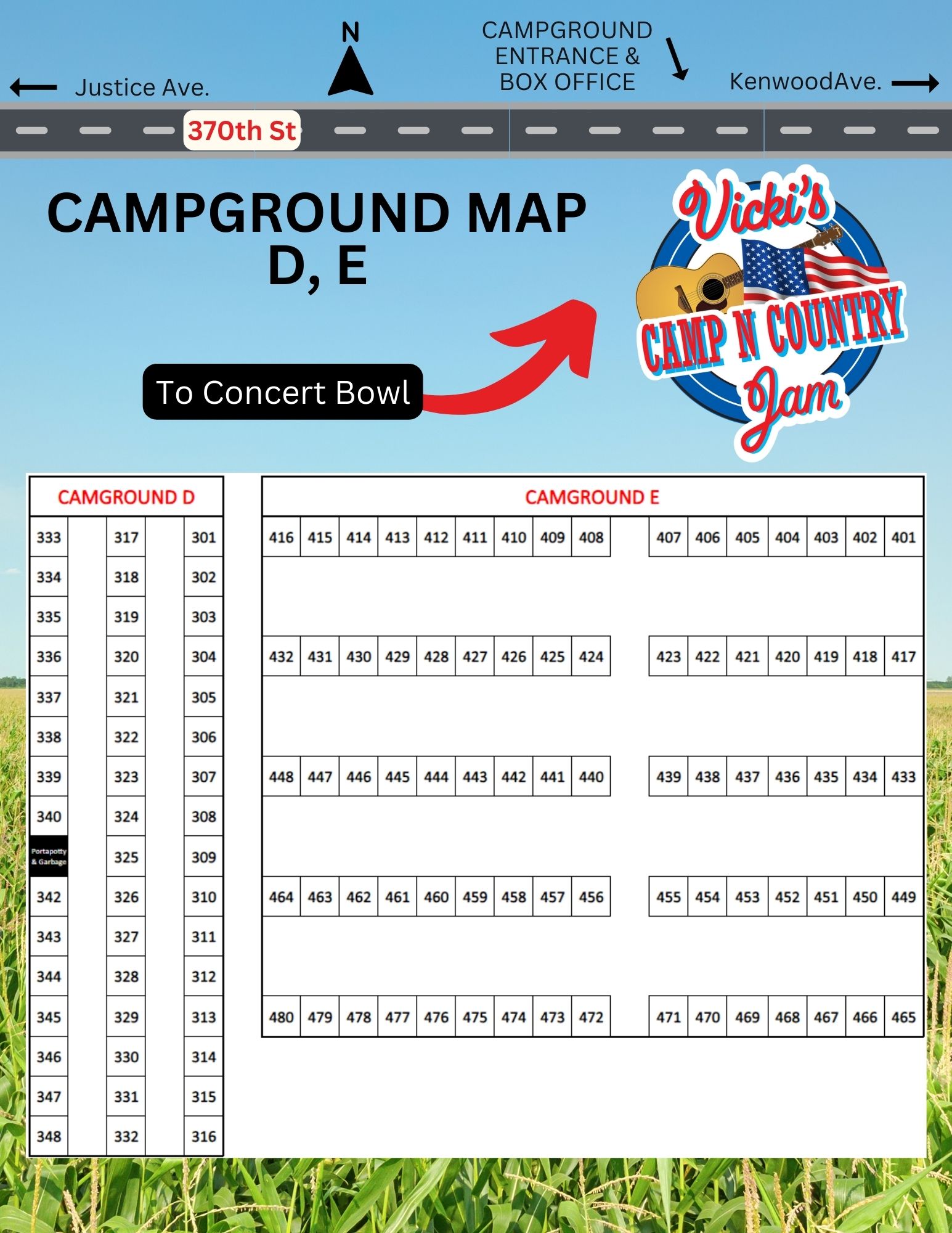 Image of the campground map.