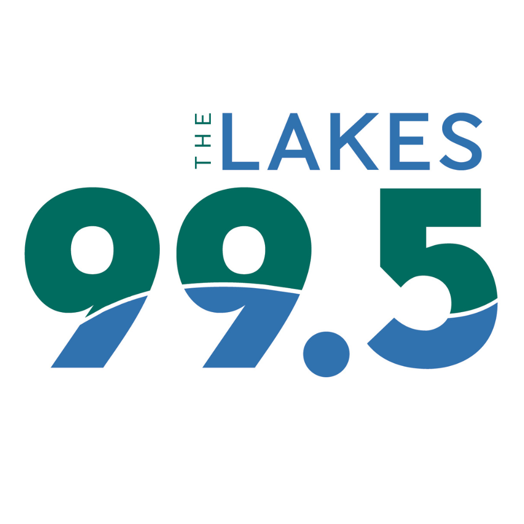 Image of the Lakes 99.5 logo.