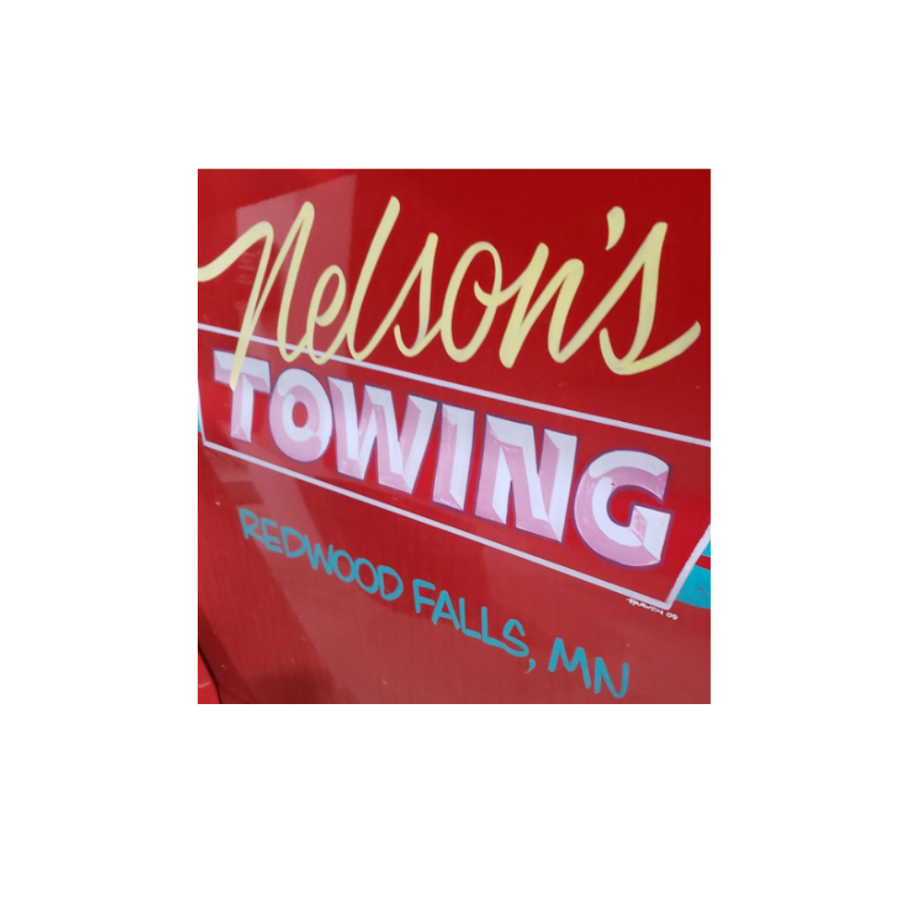 Image of the Nelson's Towing logo.