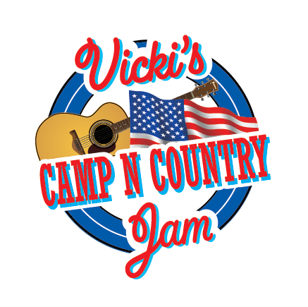 Vicki's Camp N Country Jam logo.