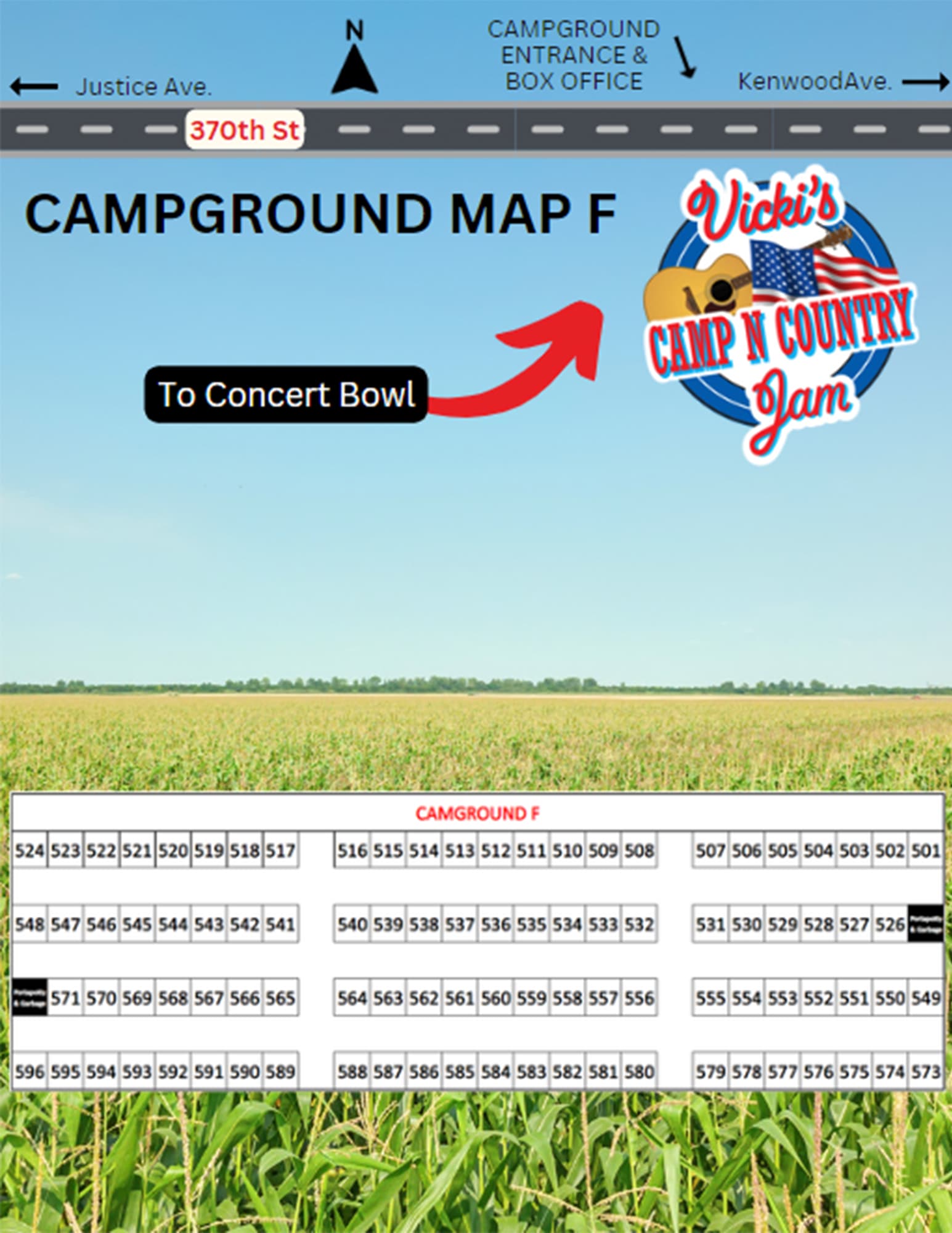 Image of the campground map.