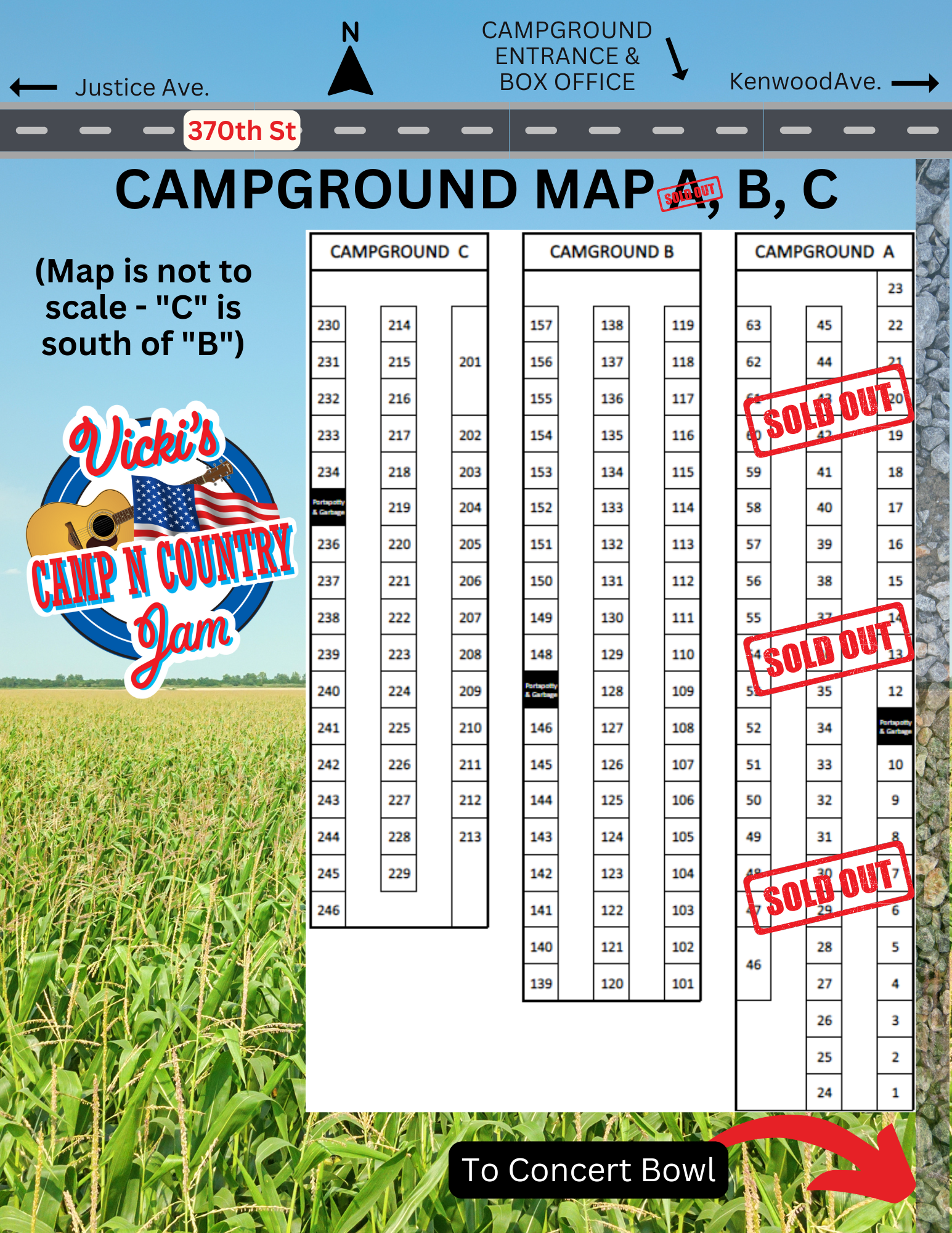 Image of the campground map.