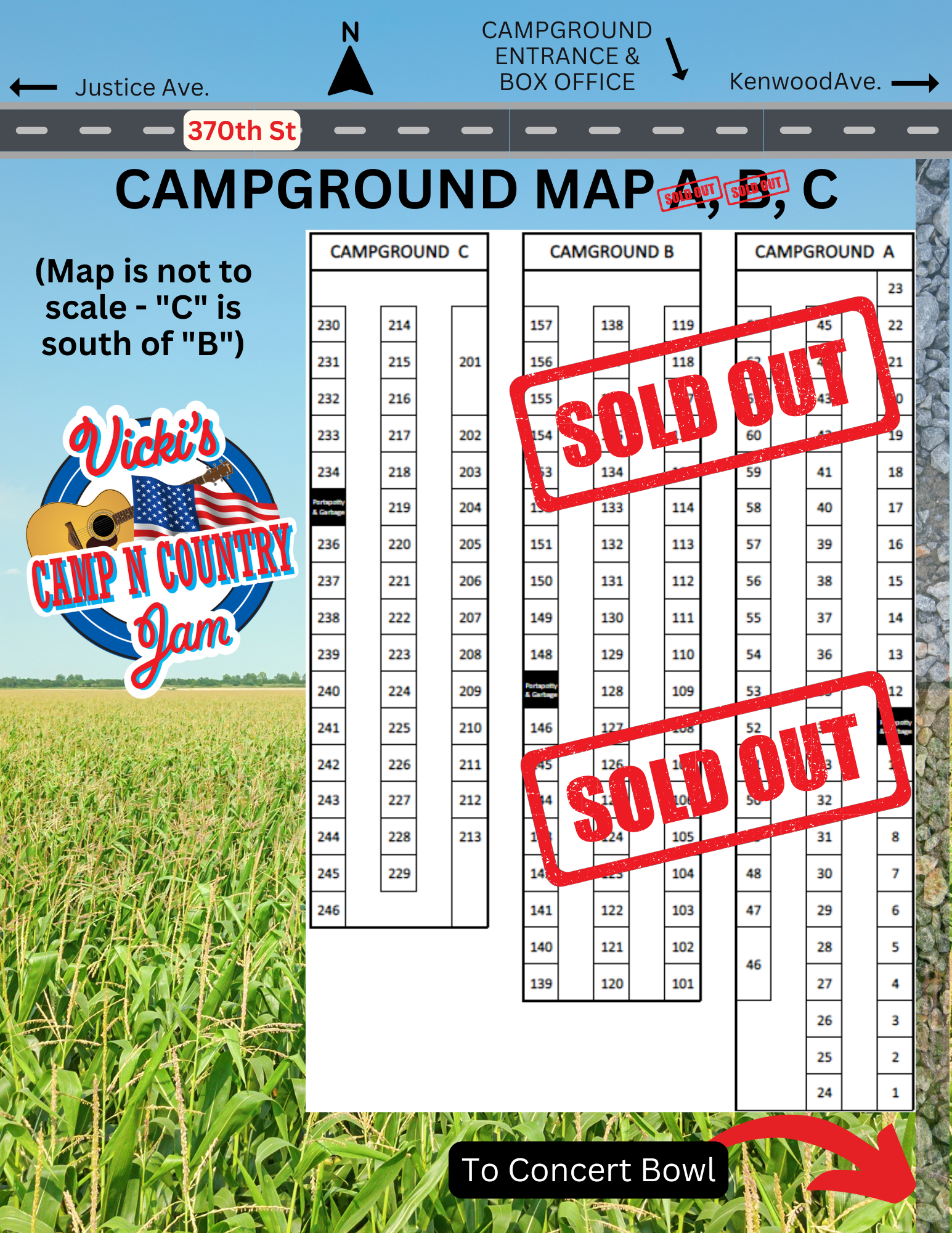 Image of the campground map.