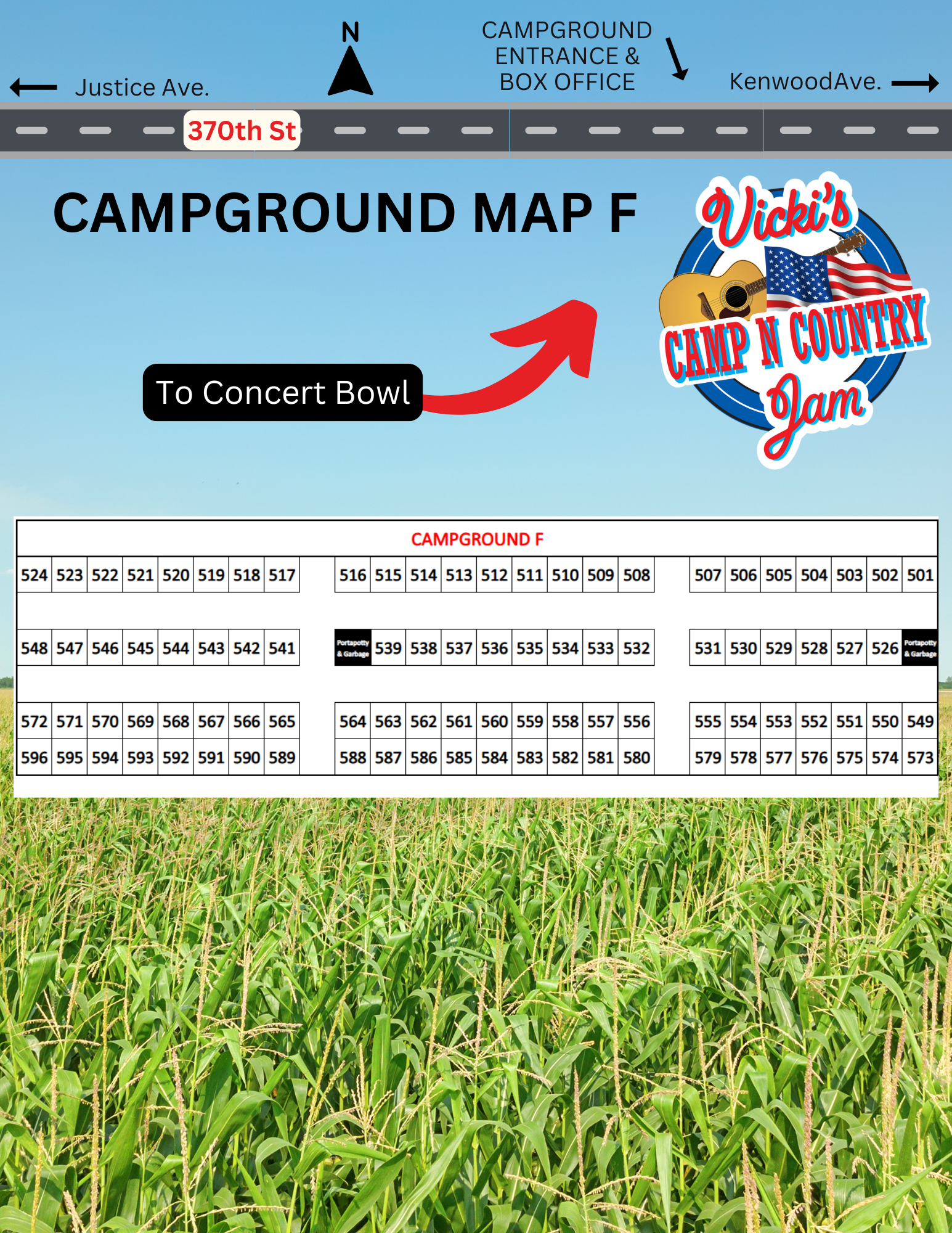 Image of the campground map.