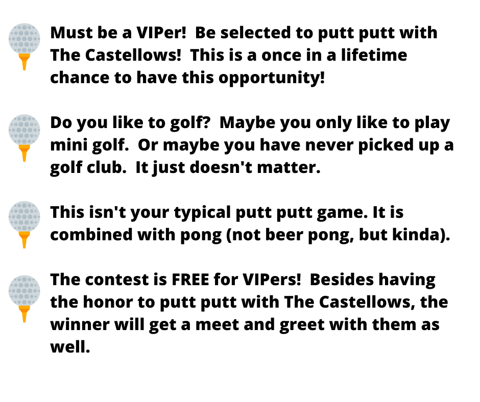Image of Putt Putt Contest rules.